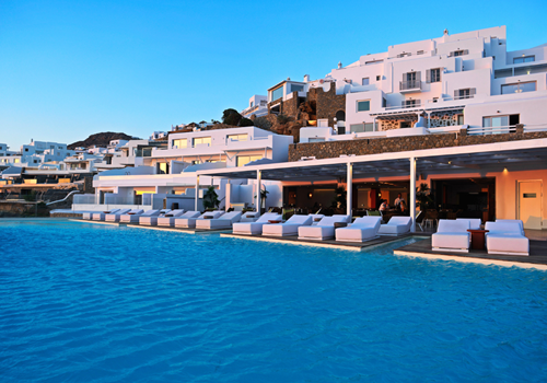 Exterior View of Kouros Hotel & Suites, Mykonos, Greece