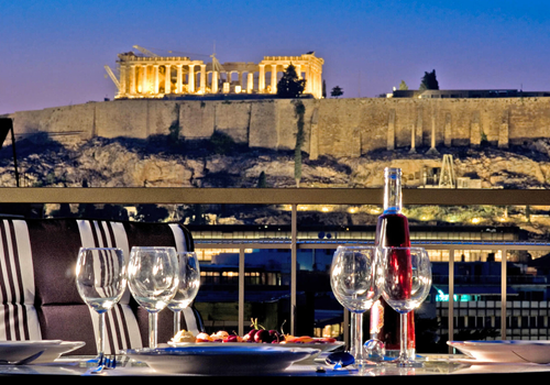 View from Acropolis Ami Boutique Hotel, Athens, Greece