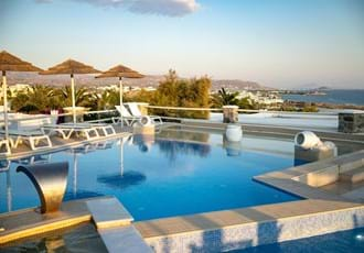 Outdoor pool at Karavus Village, Naxos, Greece