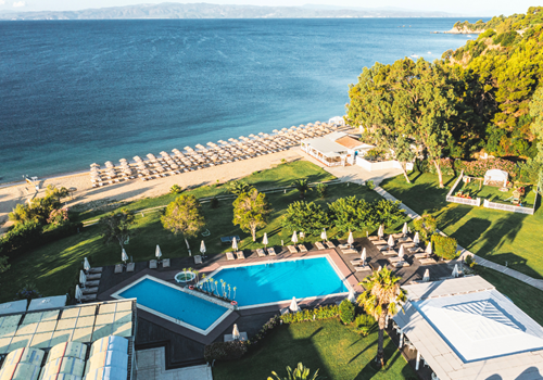 Overview of Pools at Princess Resort Skiathos, Greece