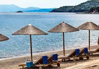 Beach, Kivo Art and Gourmet Hotel, Katsarou, Skiathos, Greece