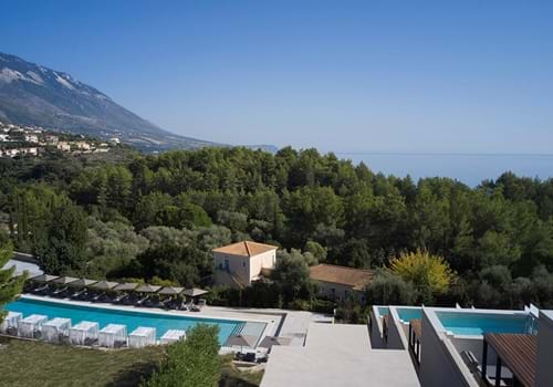 Views from Celestial Hotel in Trapezaki, Kefalonia