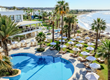 Aerial View of Swimming Pool and Beach at Golden Bay Beach Hotel, Larnaca, Cyprus