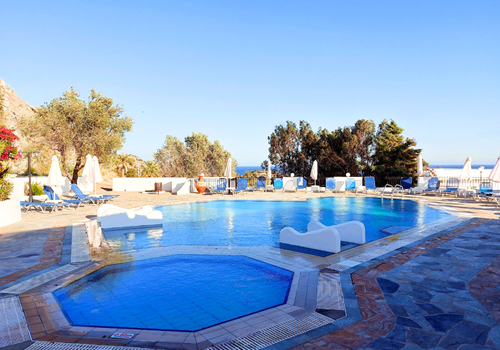 Outdoor Swimming Pool at Eleni Apartments, Rhodes, Greece