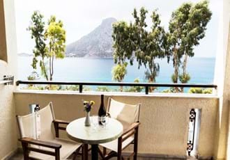 Philoxenia Hotel. Balcony with sea view