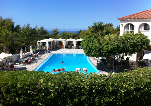 Overview of Princess Art Hotel in Lassy, Kefalonia