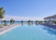Pool area with sea views at the LABRANDA Blue Bay Beach Resort in Rhodes, Greece.