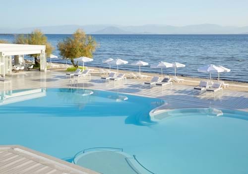 Pool's view at Capo Di Corfu Hotel