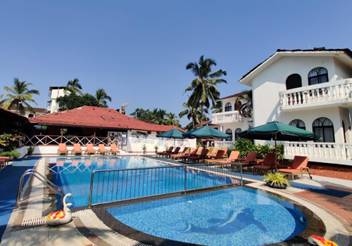 Swimming Pool at Colonia Santa Maria, Goa, India